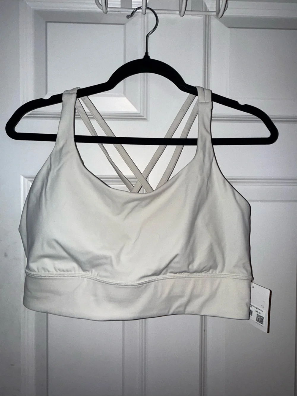 Lululemon Energy Longline Sports Bra- Bone (off white) Size 14 (XL)